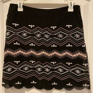 Black scalloped skirt